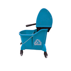 Abco Dual Cavity Down Press Mop Bucket Blue 35qt