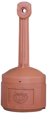 4 GALLON PLASTIC OUTDOOR ASHTRAY TERRA COTTA