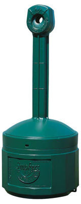 4 GALLON PLASTIC OUTDOOR ASHTRAY FOREST GREEN