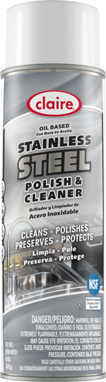 STAINLESS STEEL POLISH & CLEANER AEROSOL (12-20 OZ CANS PER CASE) –  Cleaning Depot Supply