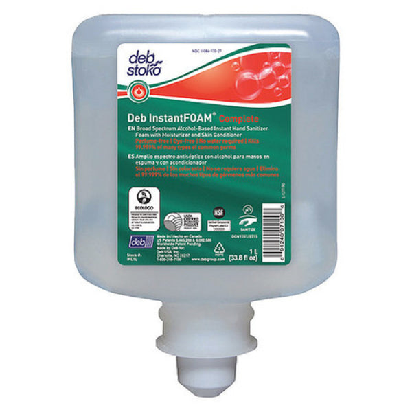 INSTANT FOAM COMPLETE SANITIZER MANUAL (1L/6 PER CASE)