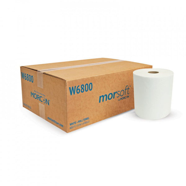 MORSOFT HARDWOUND TOWEL W6800 (6ROLLS PER CASE)