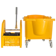 MOP BUCKET SIDE PRESS YELLOW 35 QT